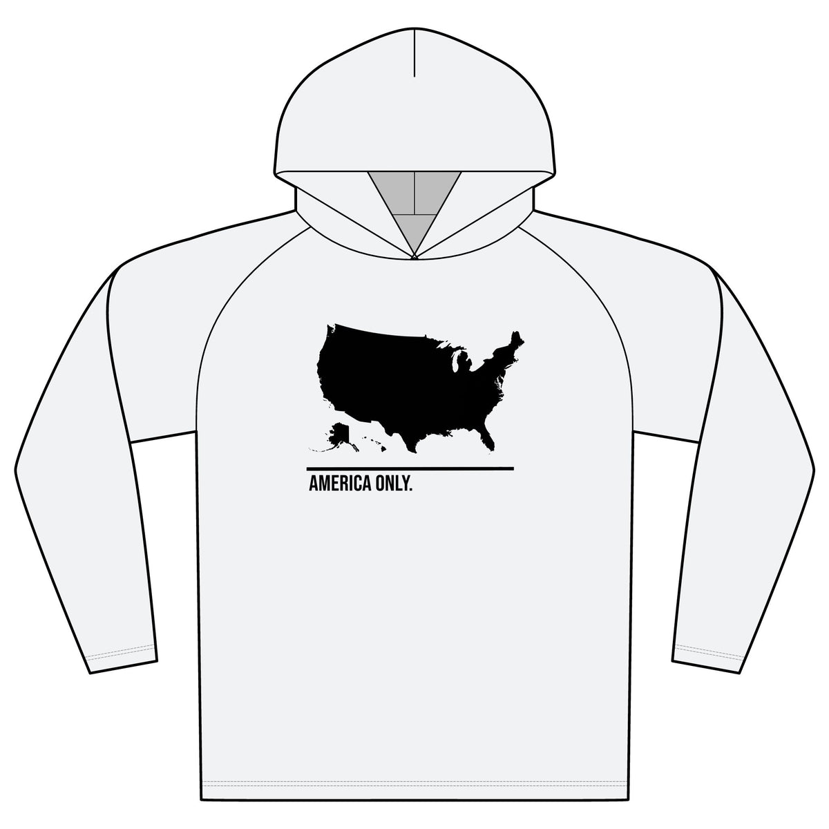 America Only. Sun Protection Hoodie