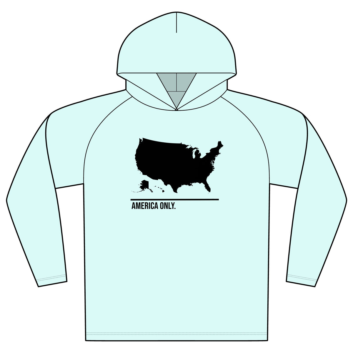 America Only. Sun Protection Hoodie