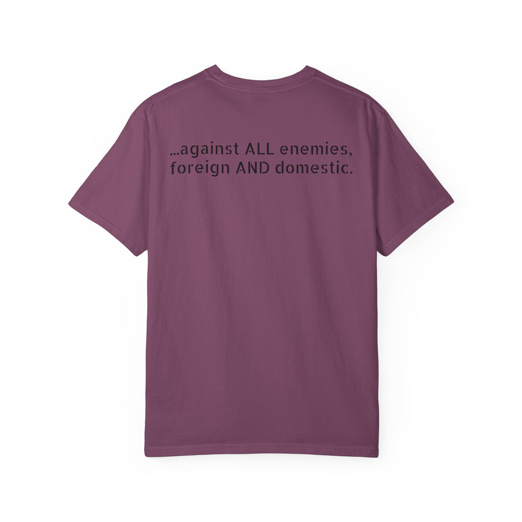 …against all enemies, foreign AND domestic.
