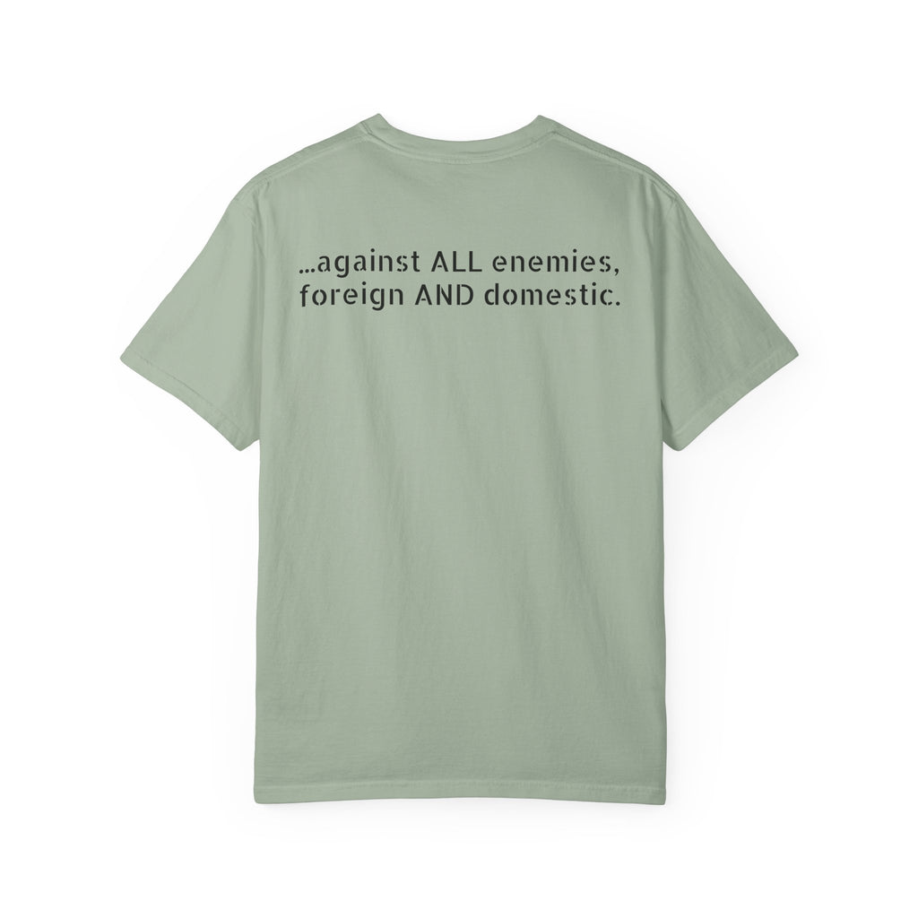 …against all enemies, foreign AND domestic.