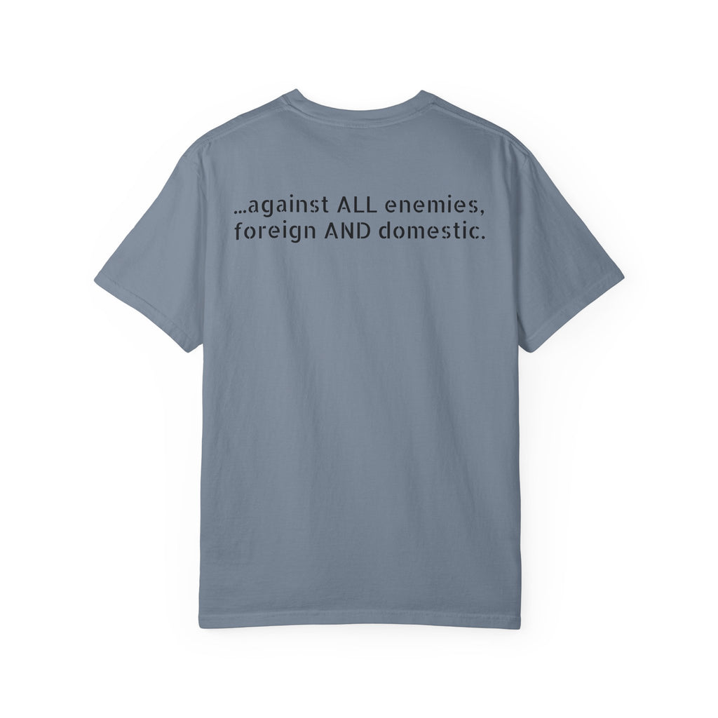 …against all enemies, foreign AND domestic.