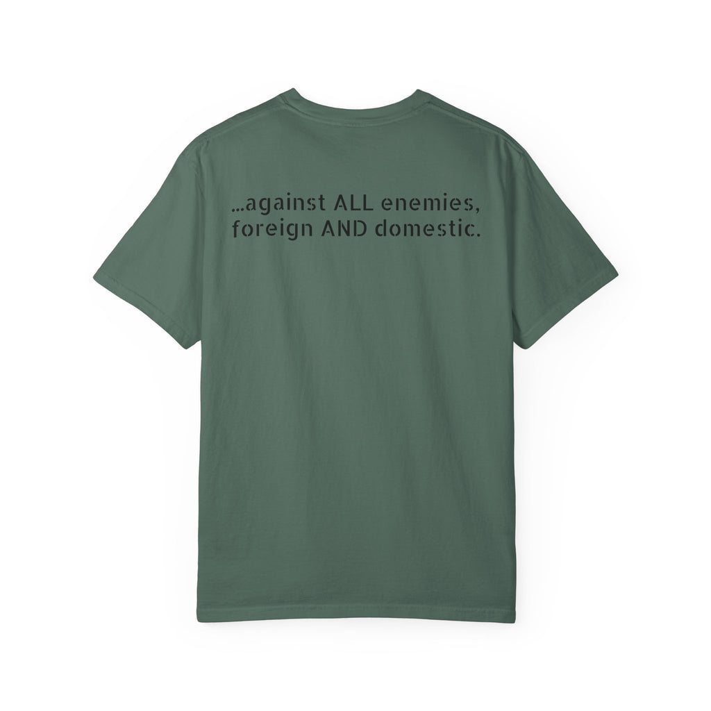 …against all enemies, foreign AND domestic.