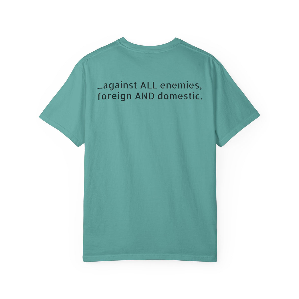…against all enemies, foreign AND domestic.