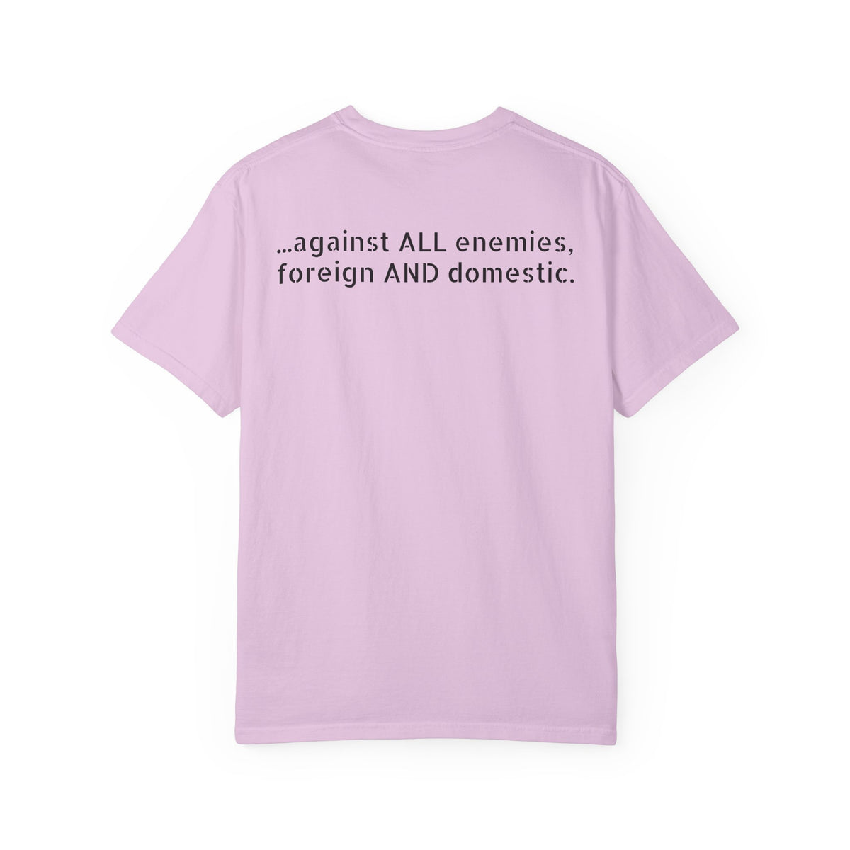 …against all enemies, foreign AND domestic.